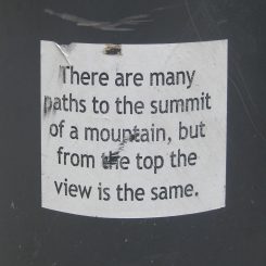 Summit of a mountain