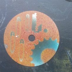 Razorblade on cd
